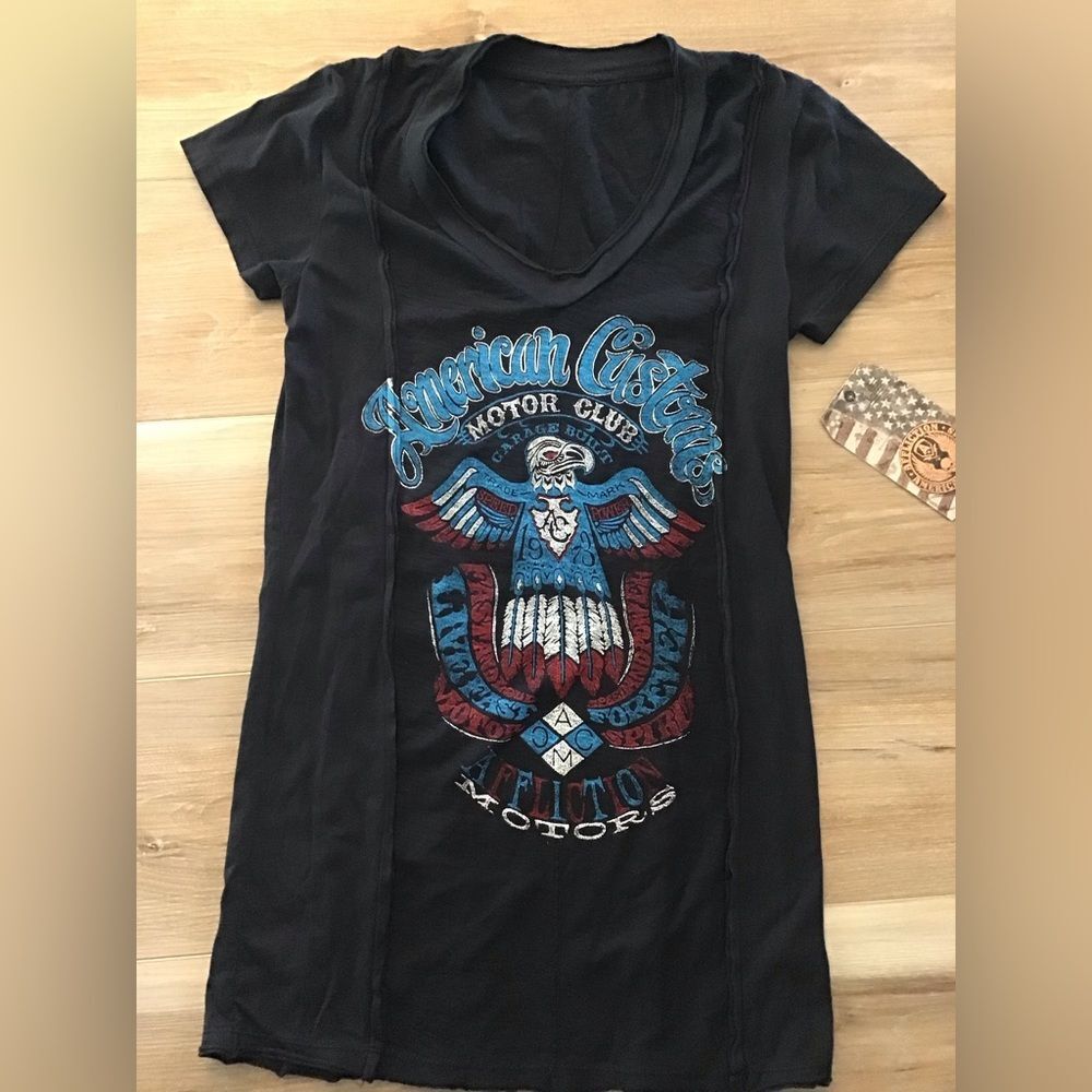 Affliction Spirit Guide Graphic Tee S NWT Deadstock